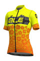 ALÉ Kurzarm Fahrradtrikot - IBISCO LADY - Gelb/Orange