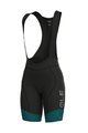 ALÉ Kurze Fahrradhose mit Trägern - MASTER LADY - Schwarz/Blau
