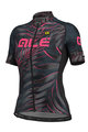 ALÉ Kurzarm Fahrradtrikot - SUNSET LADY - Schwarz/Rosa