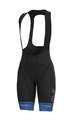 ALÉ Kurze Fahrradhose mit Trägern - THE END LADY - Schwarz/Blau