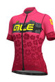 ALÉ Kurzarm Fahrradtrikot - IBISCO LADY - Schwarz/Rosa