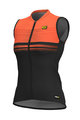 ALÉ Ärmelloses Fahrradtrikot - SLIDE LADY  - Schwarz/Orange