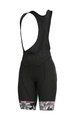 ALÉ Kurze Fahrradhose mit Trägern - SARTANA LADY - Weiß/Schwarz