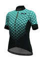 ALÉ Kurzarm Fahrradtrikot - HEXA LADY  - Schwarz/Blau