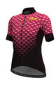 ALÉ Kurzarm Fahrradtrikot - HEXA LADY  - Rosa/Schwarz