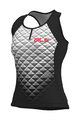 ALÉ Ärmelloses Fahrradtrikot - HEXA LADY  - Schwarz/Weiß