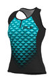 ALÉ Ärmelloses Fahrradtrikot - HEXA LADY  - Schwarz/Blau