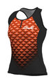ALÉ Ärmelloses Fahrradtrikot - HEXA LADY  - Orange/Schwarz