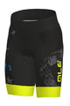 ALÉ Fahrradshorts ohne Träger - STELLE KIDS  - Schwarz/Gelb