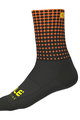 ALÉ Klassische Fahrradsocken - DOTS - Orange/Schwarz
