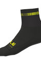 ALÉ Klassische Fahrradsocken - LOGO Q-SKIN  - Schwarz/Gelb