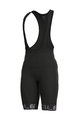 ALÉ Kurze Fahrradhose mit Trägern - MIRROR - Grau/Schwarz