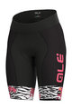 ALÉ Fahrradshorts ohne Träger - SAVANA LADY  - Schwarz/Rosa