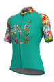 ALÉ Kurzarm Fahrradtrikot - LAB FLOWER LADY - Blau