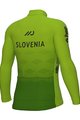 ALÉ Langarm Fahrradtrikot für den Winter - SLOVENIA NATIONAL 22 - Grün