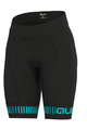 ALÉ Fahrradshorts ohne Träger - STRADA LADY - Schwarz/Türkis