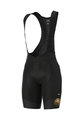 ALÉ Kurze Fahrradhose mit Trägern - LIPS LADY - Gold/Schwarz
