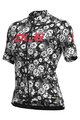 ALÉ Kurzarm Fahrradtrikot - ROSES LADY - Schwarz/Grau