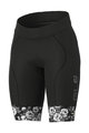 ALÉ Fahrradshorts ohne Träger - ROSES LADY - Schwarz/Grau