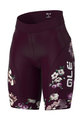 ALÉ Kurzarm Radtrikot und Shorts - FIORI LADY - bordeaux/Weiß