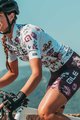 ALÉ Kurzarm Radtrikot und Shorts - FIORI LADY - bordeaux/Weiß