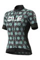 ALÉ Kurzarm Fahrradtrikot - GARDA LADY - Schwarz/Türkis