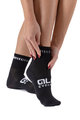 ALÉ Klassische Fahrradsocken - LOGO Q-SKIN  - Weiß/Schwarz