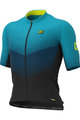 ALÉ Kurzarm Fahrradtrikot - DELTA - Schwarz/Blau/Hellblau