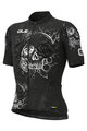 ALÉ Kurzarm Radtrikot und Shorts - SKULL - Schwarz/Weiß/Hellblau