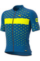 ALÉ Kurzarm Fahrradtrikot - STARS - Gelb/Blau