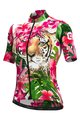 ALÉ Kurzarm Radtrikot und Shorts - TIGER LADY - Rosa/Grün