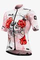 ALÉ Kurzarm Fahrradtrikot - SKULL LADY - Rosa