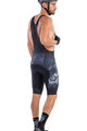 ALÉ Kurze Fahrradhose mit Trägern - SKULL - Schwarz