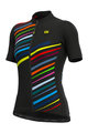 ALÉ Kurzarm Fahrradtrikot - FLASH LADY - Schwarz