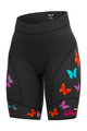 ALÉ Kurzarm Radtrikot und Shorts - BUTTERFLY LADY - Schwarz/mehrfarbig