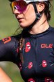 ALÉ Kurzarm Fahrradtrikot - SMILE LADY - Schwarz