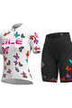 ALÉ Kurzarm Radtrikot und Shorts - BUTTERFLY LADY - mehrfarbig/Weiß