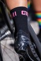 ALÉ Klassische Fahrradsocken - LOGO Q-SKIN  - Schwarz/Rosa