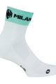 BIANCHI MILANO Klassische Fahrradsocken - ASFALTO - Weiß/Türkis