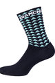 BIANCHI MILANO Klassische Fahrradsocken - BOLCA - Schwarz/Hellblau