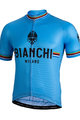 Bianchi Milano Kurzarm Fahrradtrikot - NEW PRIDE - Hellblau/Schwarz