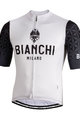 BIANCHI MILANO Kurzarm Fahrradtrikot - PEDASO - Schwarz/Weiß