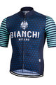 BIANCHI MILANO Kurzarm Fahrradtrikot - DAVOLI - Blau/Türkis