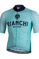 BIANCHI MILANO Kurzarm Fahrradtrikot - DAVOLI - Weiß/Hellblau