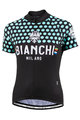 BIANCHI MILANO Kurzarm Fahrradtrikot - CROSIA LADY - Blau/Schwarz
