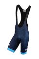 BIANCHI MILANO Fahrradshorts ohne Träger - PALIZZI - Schwarz/Hellblau