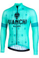 BIANCHI MILANO Langarm Fahrradtrikot für den Sommer - PERTICARA - Grün