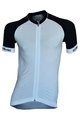 BIEMME Kurzarm Fahrradtrikot - SEAMLESS  - Weiß/Schwarz