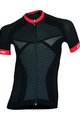 Kurzarm Fahrradtrikot - SEAMLESS  - Rot/Schwarz