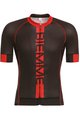 Kurzarm Fahrradtrikot - POISON  - Schwarz/Rot